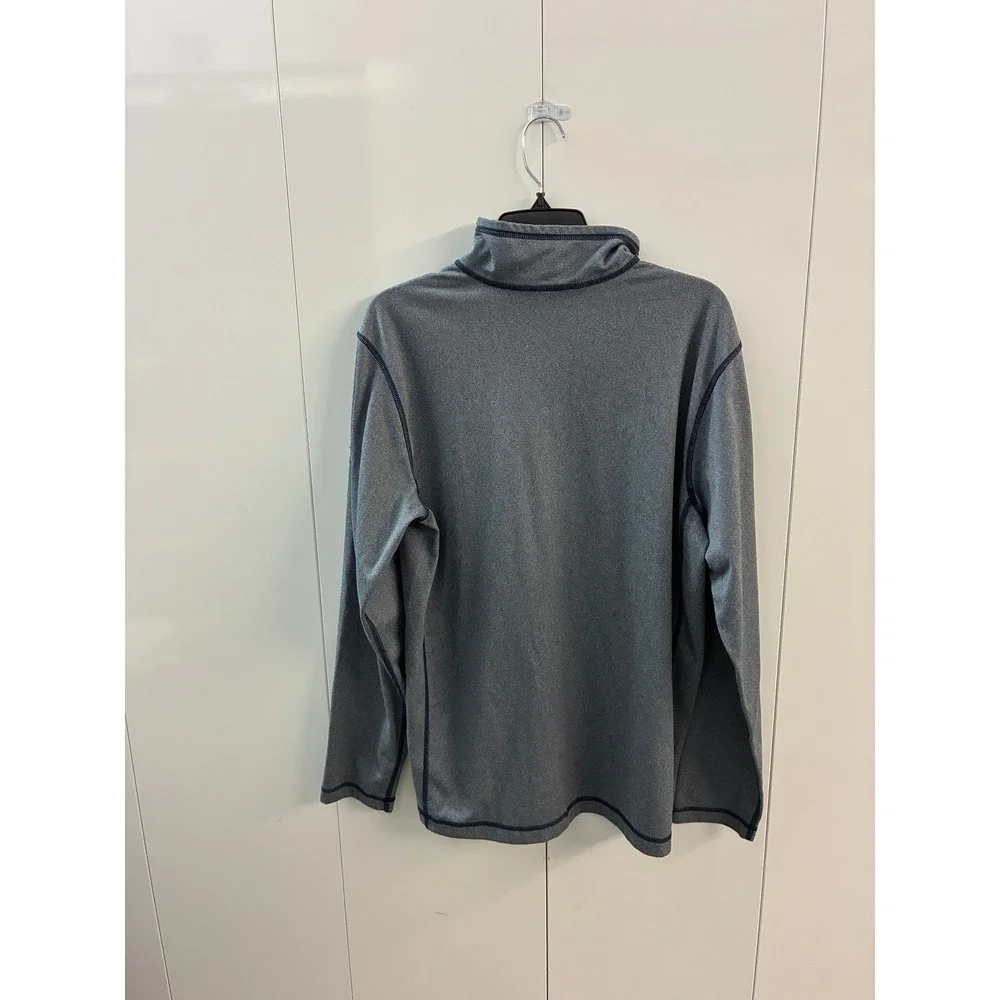 The North Face Shiner Beers Gray Quarter Zip Pullover Mens Large Heathered